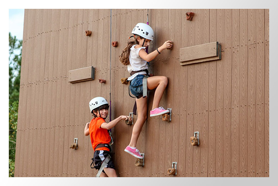 Kids on Cougar Climb